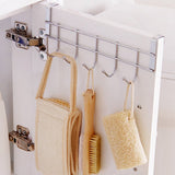 Steel Cabinet Hanger – Over the Door 5 Hook Organizer Rack