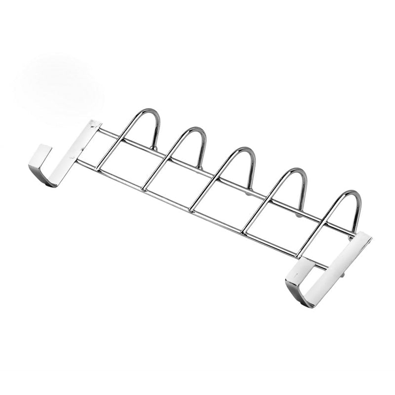 Steel Cabinet Hanger – Over the Door 5 Hook Organizer Rack