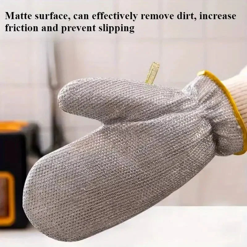 Steel Heavy-Duty PVC Waterproof Gloves