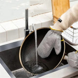 Steel Heavy-Duty PVC Waterproof Gloves