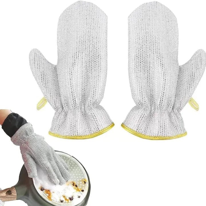 Steel Heavy-Duty PVC Waterproof Gloves
