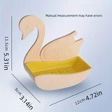 Swan Shape Soap Box, Wall Mounted Soap Holder, Hanging Bathroom Soap Tray with Suction Cup, Self Draining Soap Holder for Shower Wall, Multifunctional Soap Dish