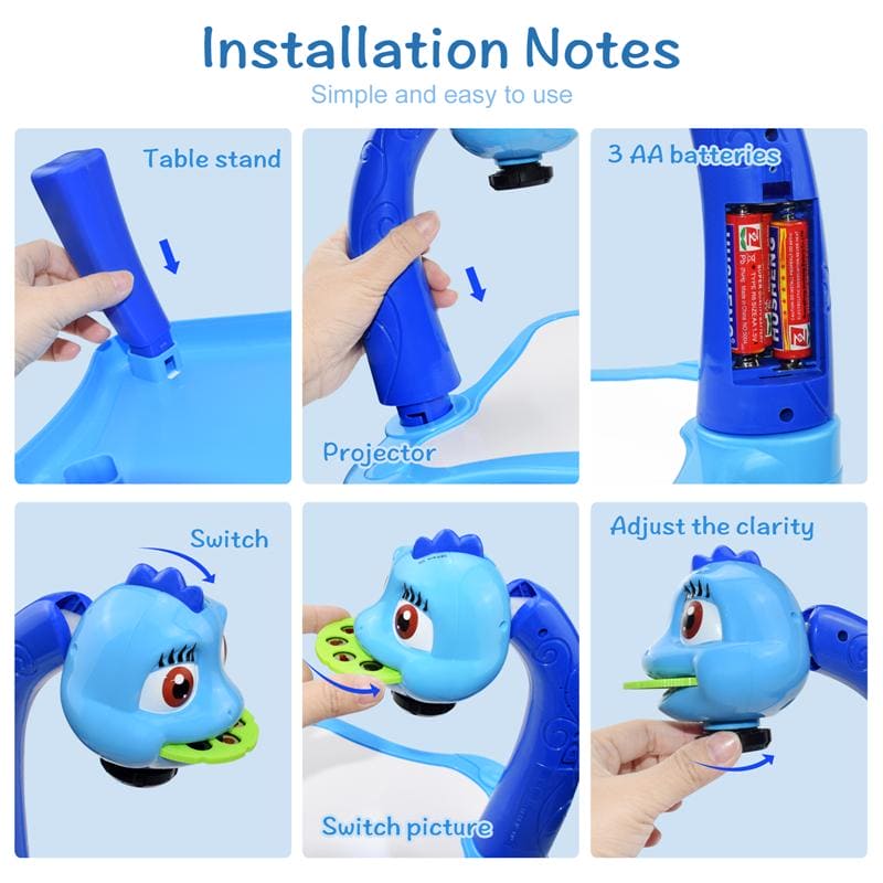 Children LED Projector Art Drawing Table Toy, Kids Painting Board Desk, Crafts Interactive Educational Learning Paint Tool, Trace and Draw Projector Toy with Light & Music, Track and Draw Learning Sketch Projector Desktop, Kid Toy Painting Drawing Table