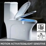 Toilet Bowl Led Sensor Lamp, Bathroom Colorful Motion Sensing Night Light, Multicolor Toilet Bowl Seat Lamp for Bathroom, Toilet Rgb Inside Light, Motion Sensor Activated Glow for Toilet Bathroom Bowl
