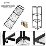 Tripod Folding Trolley Rack, Kitchen Bathroom Corner Storage Shelf, Home Snack Vegetables Storage Rack, Multifunctional Extension Parallel Trolley