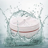 2 in 1 Ultrasonic Turbo Washing Machine, Portable Travel Washer, Air Bubble And Rotating Mini Ultrasonic Washing Machine,  Portable Removes Dirt Washer, USB Cable Machine for Travel