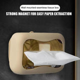 Silicone Tissue Holder Cover, Suction Cup Napkin Storage Cover, Punch Free Tissue Box With Sucker, Foldable Square Napkin Tissue Cover, Universal Refillable Rectangle Tissue Dispenser