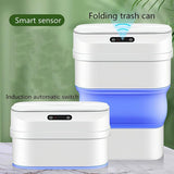 Smart Trash Can With Lid, Touchless Automatic Motion Sensor Trash Bin, Foldable Mini Trash Can, Collapsible Trash Bin, Creative  Household Bathroom Garbage Storage Box, Waste Bin Garbage Can