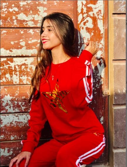 2 Pcs Star Ladies Track Suit, Sweatshirt Pant Fleece Spring/Winter Suit, Jogging Suit Girls Clothing Set