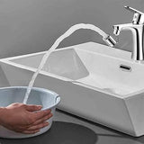 Universal Splash Filter Faucet, 720° Swivel Faucet Spray Head, Rotatable Extension Faucet Filter Nozzle, Kitchen Bathroom Pressurized Extension Foaming Faucet, Swivel Sink Chrome Faucet Aerator for Face, Eyewash, and Gargle