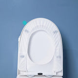 Set Of 10 Disposable Toilet Seat Cover, Non-woven Fabric Toilet Mat Seat Cover, Travel Camping Bathroom Accessories, Bathroom Toilet Paper Pack, Individually Wrapped Toilet Seat Cushion, Premium Elastic Strap Toilet Seat Cover