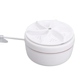 2 in 1 Ultrasonic Turbo Washing Machine, Portable Travel Washer, Air Bubble And Rotating Mini Ultrasonic Washing Machine,  Portable Removes Dirt Washer, USB Cable Machine for Travel