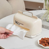 Solid Tissue Paper Box, Napkin Dispenser Container, Desktop Tissue Holder, Multipurpose Scarves Box, Modern Style Handkerchief Box