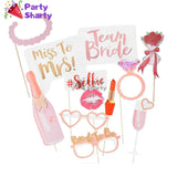 12 Pcs Bride To Be Props, Bridal Shower Photo Booth Props, Wedding Party Celebration Props, Bride to Be Props for Bachelorette Party