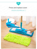 Telescopic Microfiber Flat Mop
