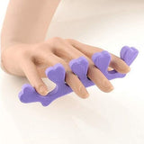 Set Of 2 Finger Toe Separator, Manicure Pedicure Gel Divider, Finger Dividers Separators, Finger Foot Sponge Soft Gel, Portable Finger Spacer, Soft Foam Sponge Spacer, Toe Nail Separator