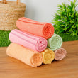 Set Of 5 Strip Microfiber Towel Set, Kitchen Mark Towel, Fine Stitching Beach Bath Towel, Modern Embossed Microfiber Towel Set, Microfiber Fine Stitching Durable Embossed Towels for Home