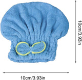 Microfiber Bowknot Towel Wrap, Quick Hair Drying Bath Towel, Spa Bowknot Wrap Towel Hat, Cap for Bath Bathroom, Comfortable Bath Spa Cap, Turban for Drying Curly Long Thick Hair, Highly Absorbent Hair Drying Towel