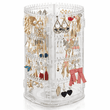 Transparent Acrylic 360° Rotating Jewelry Organizer