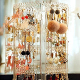 Transparent Acrylic 360° Rotating Jewelry Organizer