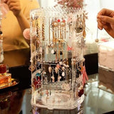 Transparent Acrylic 360° Rotating Jewelry Organizer