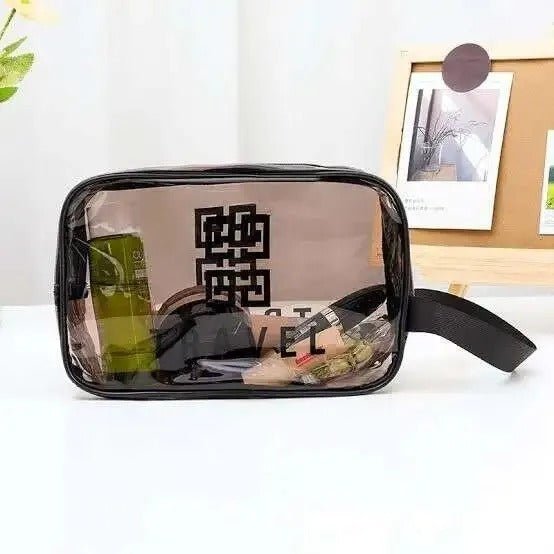 Transparent Waterproof Makeup Bag – Travel Cosmetic Organizer Pouch