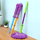 Telescopic Twister Mop with Microfiber Head – Self Wringing Floor Cleaning Mop