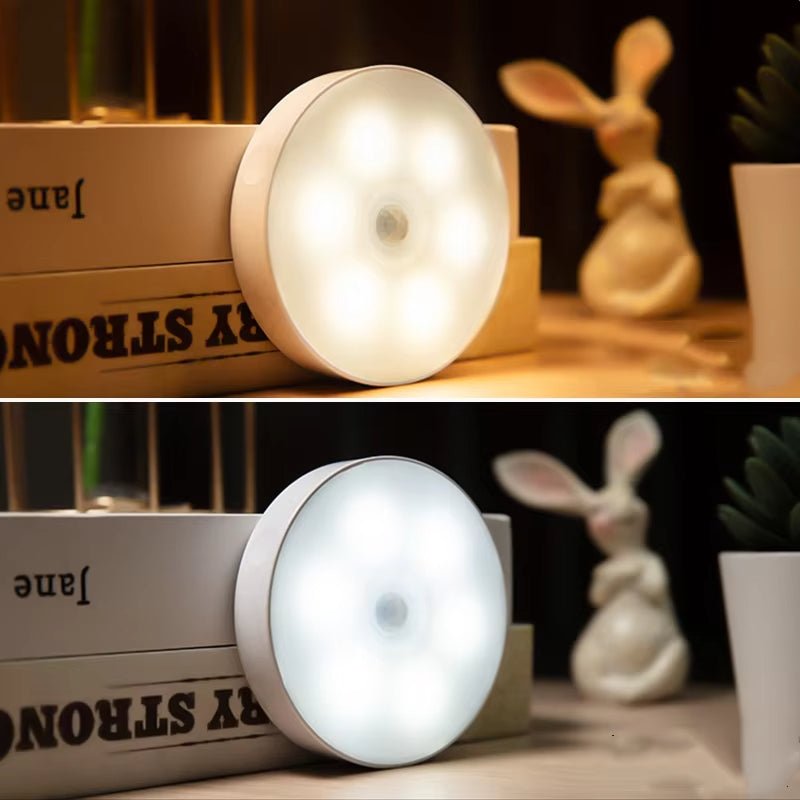 Motion Sensor LED Night Light – Wireless Rechargeable Cabinet & Stair Light with Magnetic Mount (PACK OF 2)