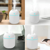 USB Portable Air Humidifier | 3‑in‑1 Cool Mist Humidifier with Silent Mode & LED Light