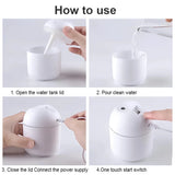 USB Portable Air Humidifier | 3‑in‑1 Cool Mist Humidifier with Silent Mode & LED Light