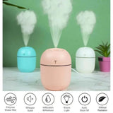 USB Portable Air Humidifier | 3‑in‑1 Cool Mist Humidifier with Silent Mode & LED Light