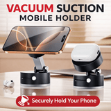 Vacuum Suction Magnetic Mobile Holder | Strong Dashboard Phone Mount | Adjustable Foldable Car & Home Phone Stand