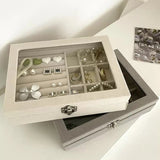 Velvet Ring and Earrings Organizer – Elegant Jewelry Storage Box