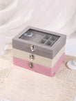 Velvet Ring and Earrings Organizer – Elegant Jewelry Storage Box