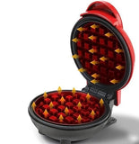 Mini Mighty Waffle Maker, Electric Waffles Maker Machine, Breakfast Dessert Baking Machine, Portable Non Stick Waffles Maker, Calf Crossing Foldable Waffle Pancake Maker, Electric Cake Maker For Pancakes Cookies Non Stick Coating