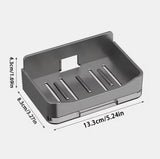 Wall Mounted Soap Holder With Drain Tray