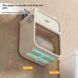 Wall Mounted Toilet Paper Holder with Drawer & Phone Shelf