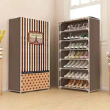 Wardrobe Style 5 Layer Printed Shoe Rack