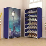 Wardrobe Style 5 Layer Printed Shoe Rack