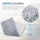 Washable Durable Replacement Microfiber Pads – Reusable Mop Cleaning Pads