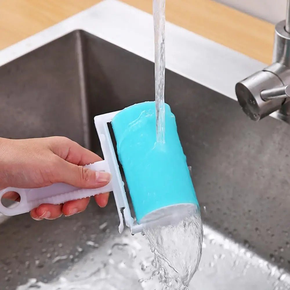 Washable Reusable Gel Lint Roller – Portable Dust & Hair Remover