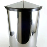 Triangle Trash Can, Butterfly Pedal Waste Bin, 12L Household Trash Solution, Stainless Steel Recycling Bins, Kitchen Bathroom Trash Collector