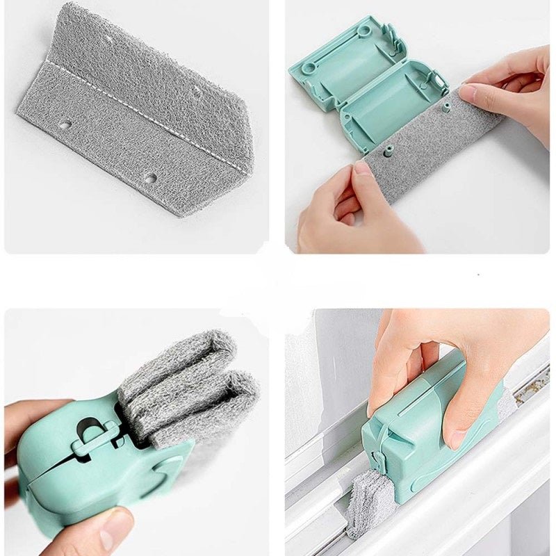 Window Gap Cleaning Brush (Pack of 2) – Easy Track & Corner Cleaner