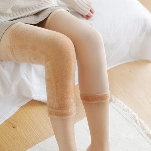 Women Men Winter Leg Warmer Warm Knee Brace Pad Thicken Knee Warmers Knee Stocking Tights