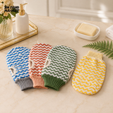 ZIGZAG EXFOLIATING BATH MITT - 1 PIECE